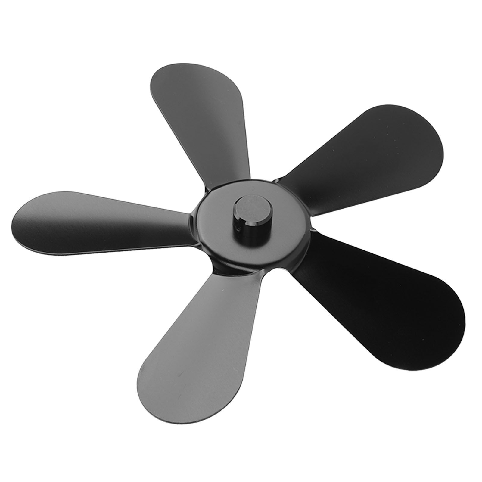 5 Blades Stove Fan Blade Aluminium Alloy Heat Powered Stove Fan Blades view 4