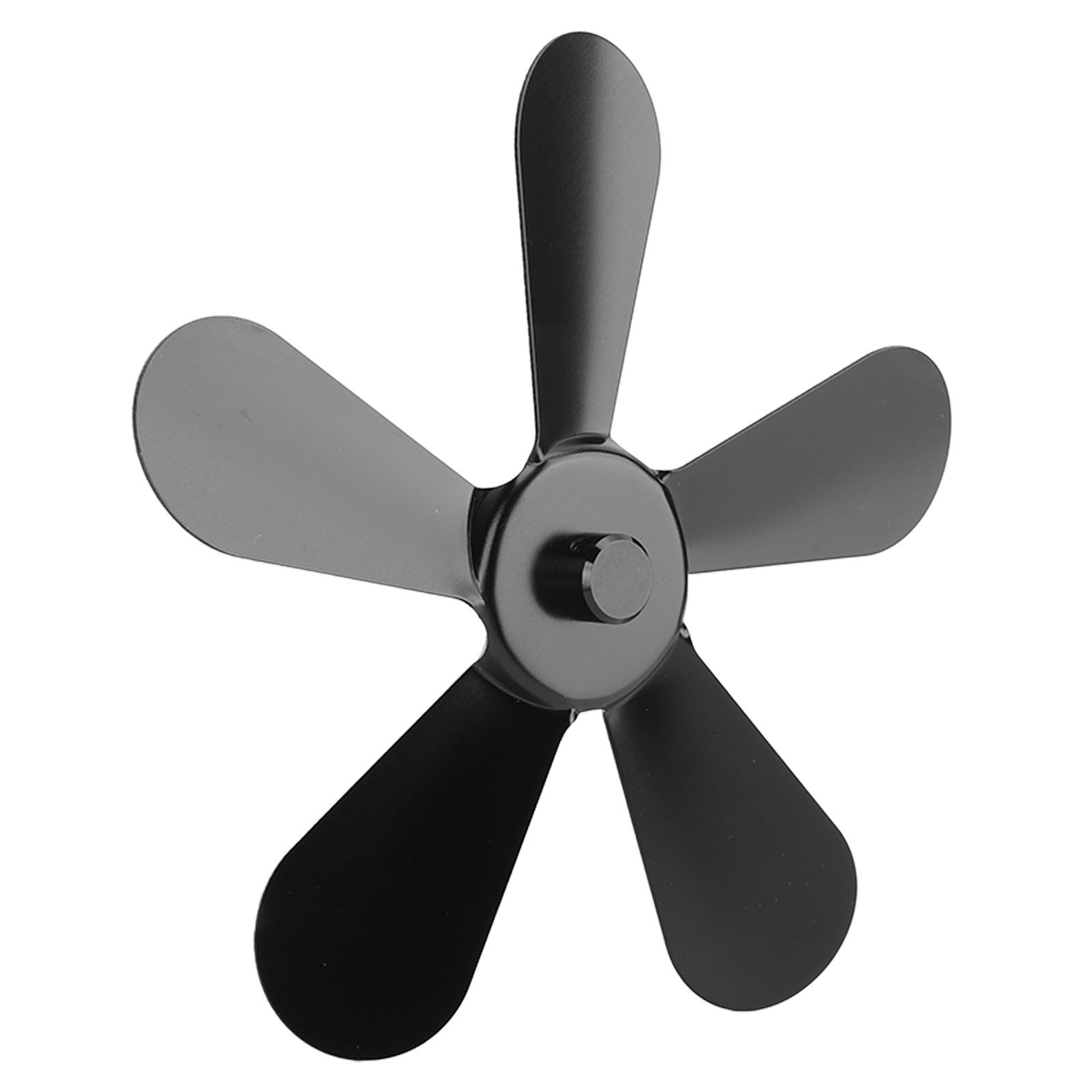 5 Blades Stove Fan Blade Aluminium Alloy Heat Powered Stove Fan Blades view 8