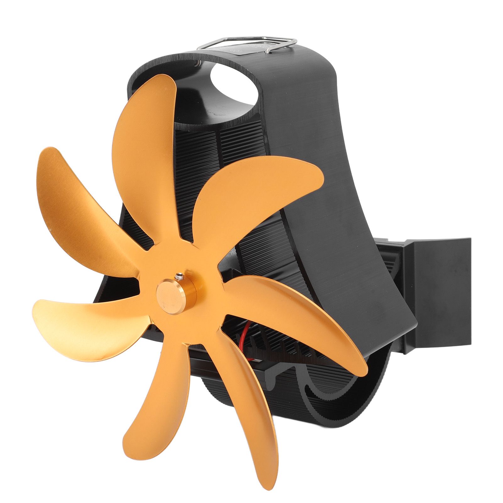 Wood Stove Fan Pipe Fireplace Fan 7 Blades Stove Fan On Chimney Silent Motors view 4