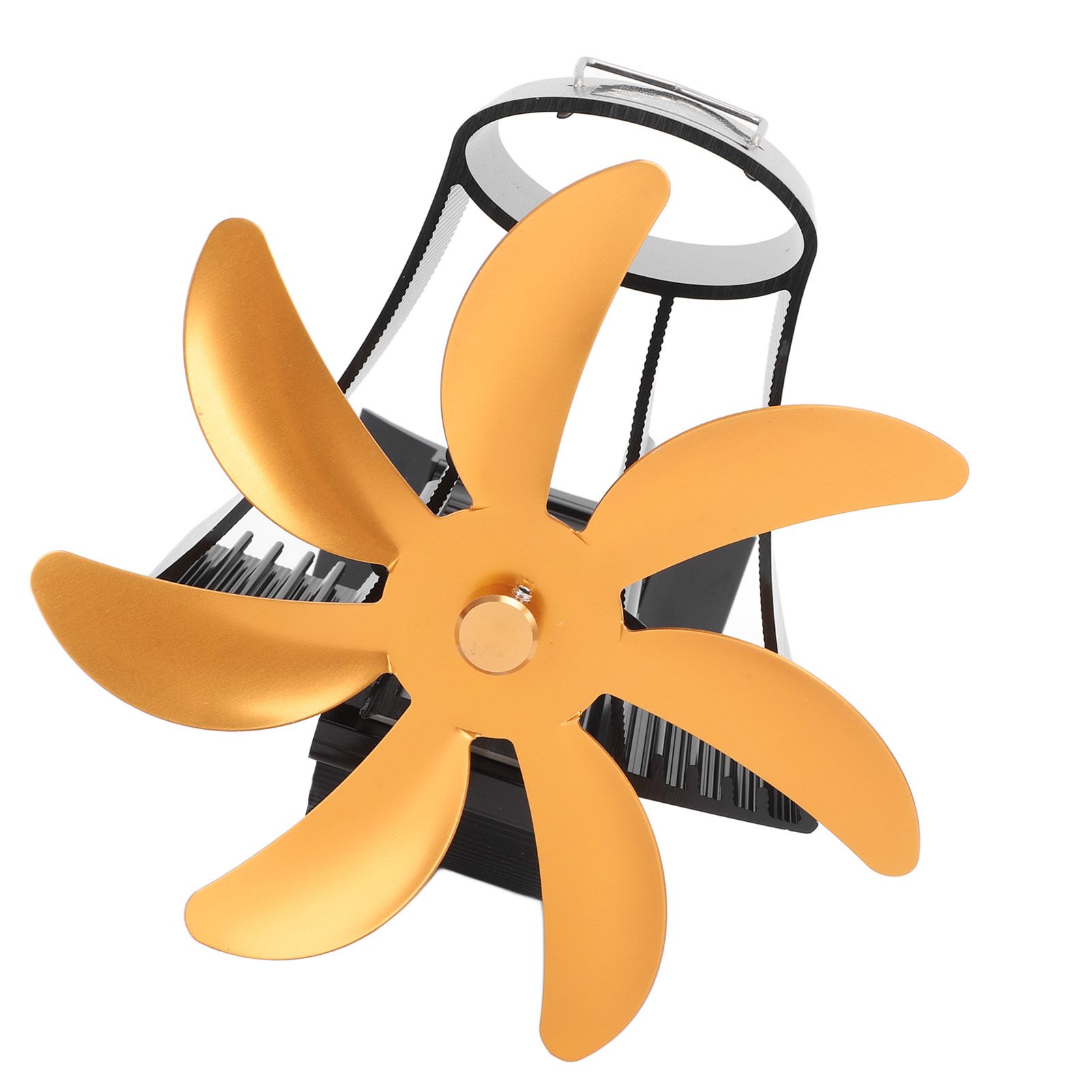 Wood Stove Fan Pipe Fireplace Fan 7 Blades Stove Fan On Chimney Silent Motors view 5
