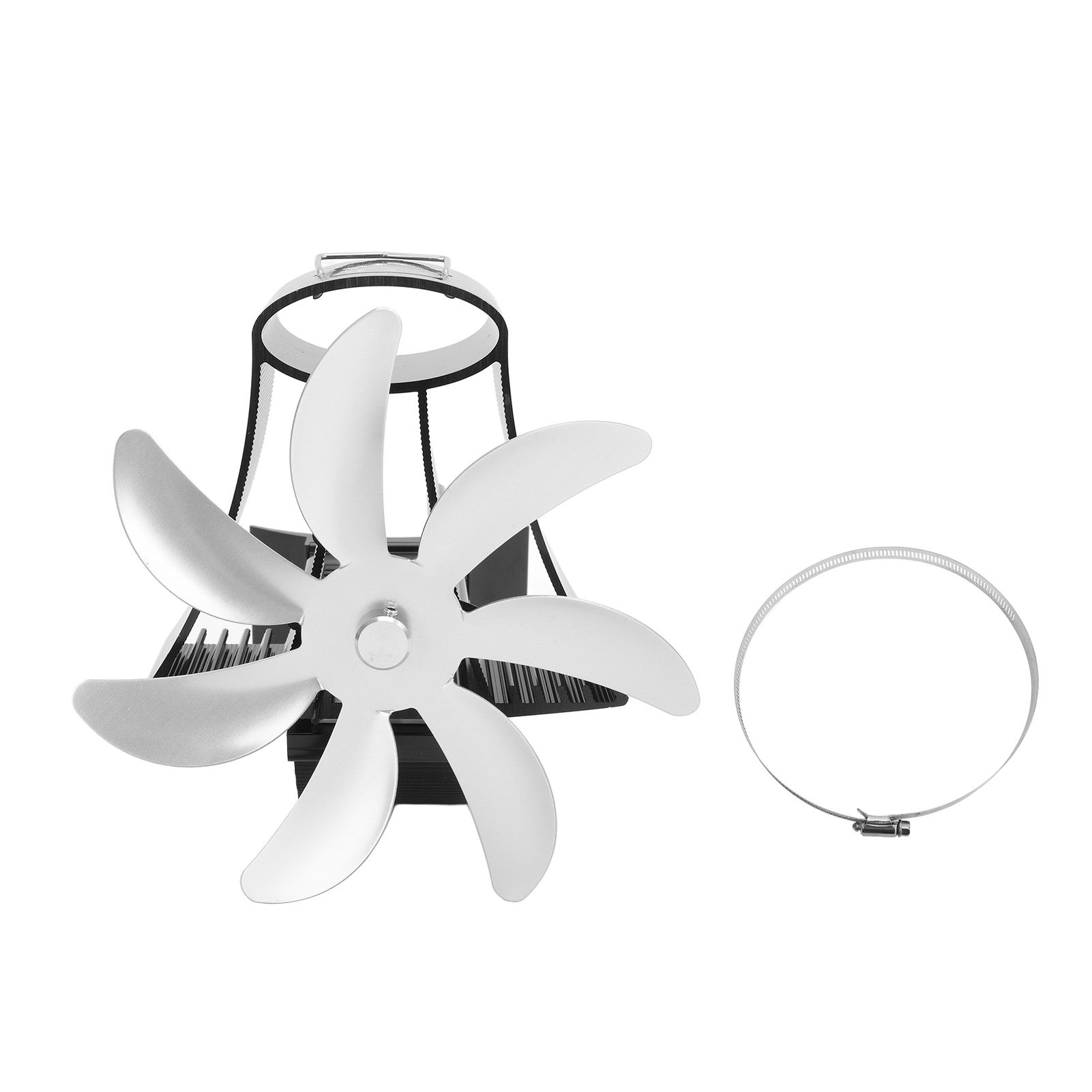 Wood Stove Fan Pipe Fireplace Fan 7 Blades Stove Fan On Chimney Silent Motors
