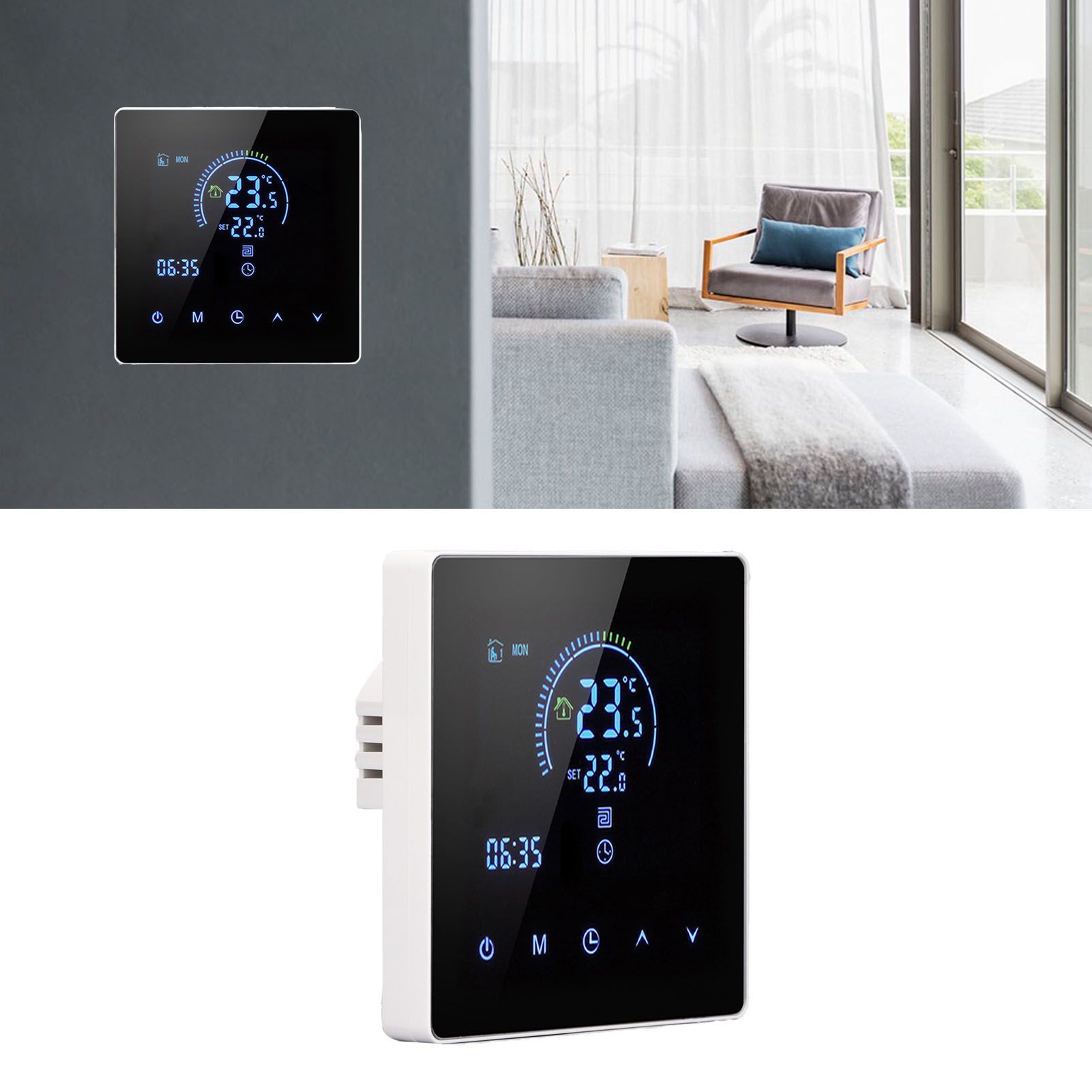 3A Smart Thermostat Intelligent Touch Color Screen LCD Display Thermostat view 11