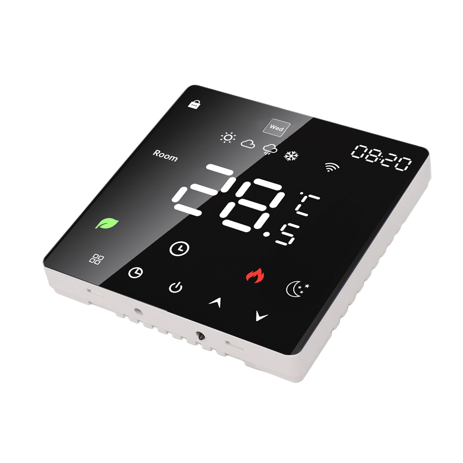 16A Smart Thermostat LCD Color Touchscreen PC Programmable Electric Heating view 7