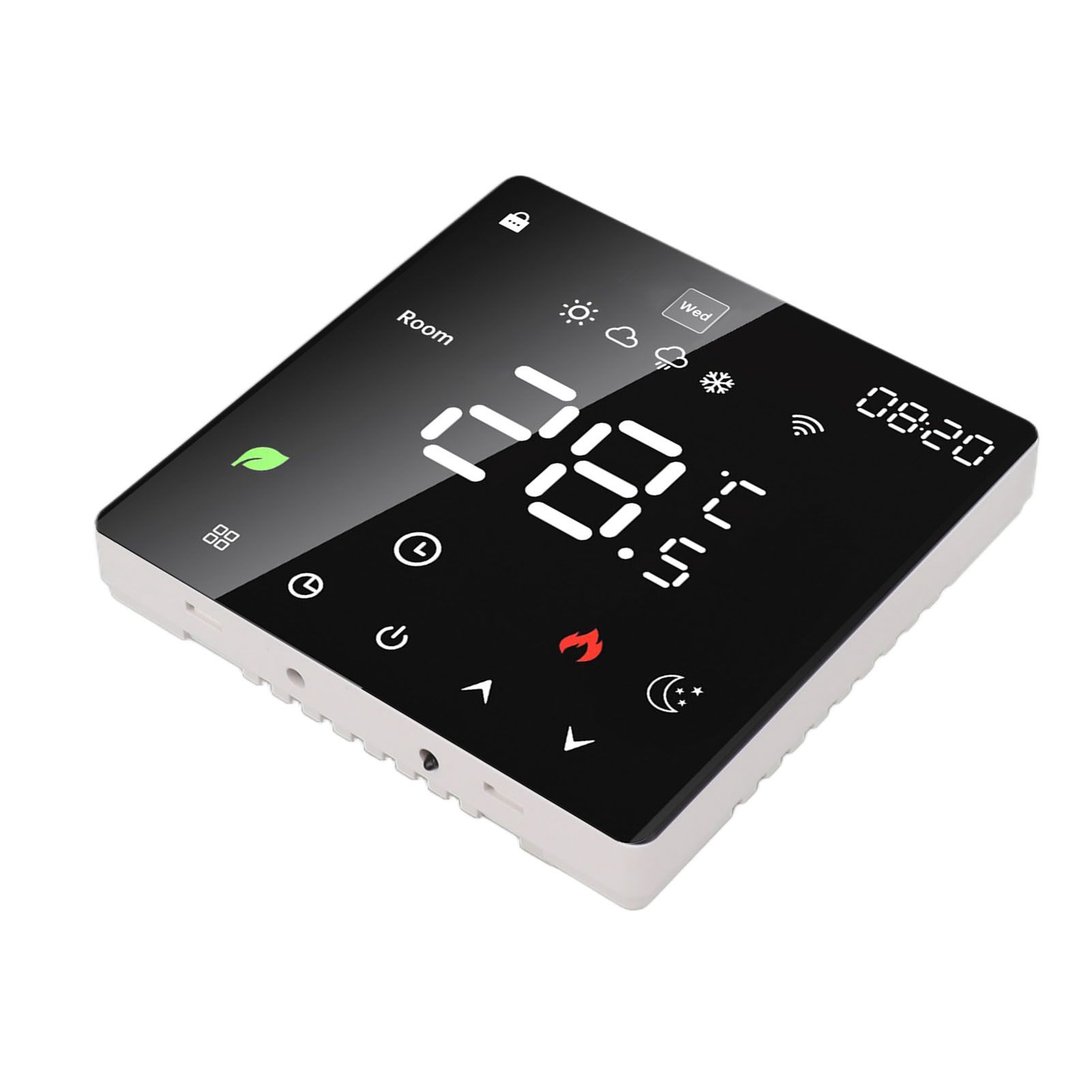 16A Smart Thermostat LCD Color Touchscreen PC Programmable Electric Heating view 8