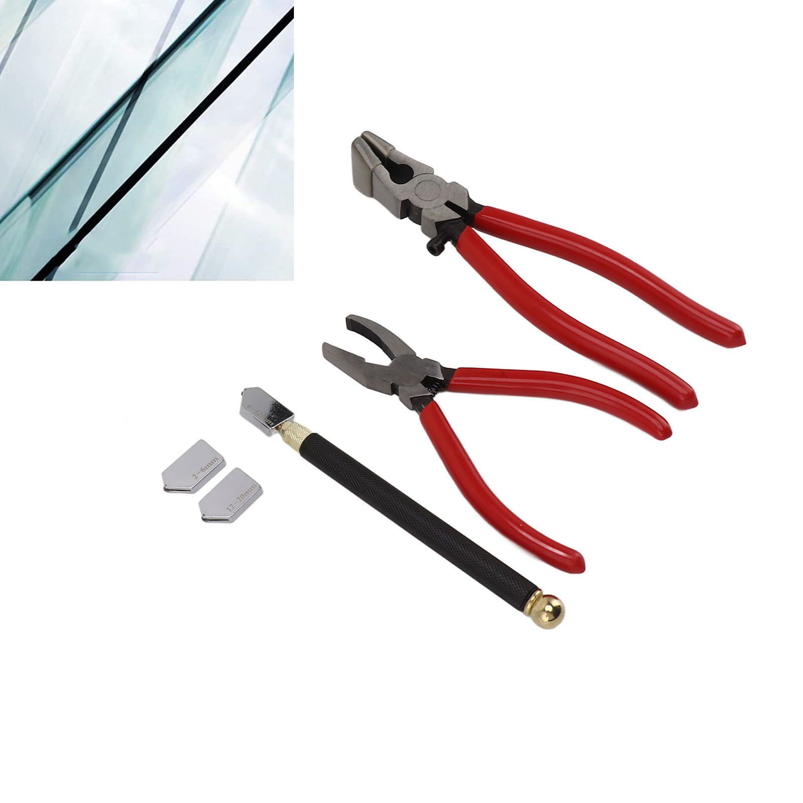 Glass Cutter Tool Kit Breaker Pliers Curve Jaw Glass Running Pliers Kit Glass view 11