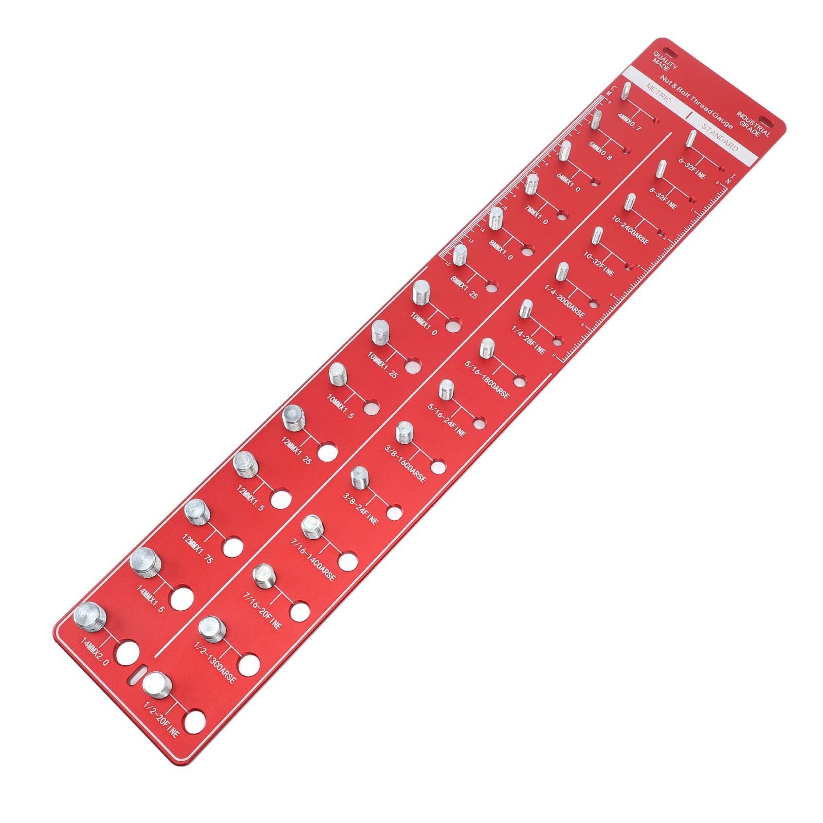 Bolt and Nut Identifier Gauge 10B21 Carbon Steel High Accuracy Nut and Bolt view 10