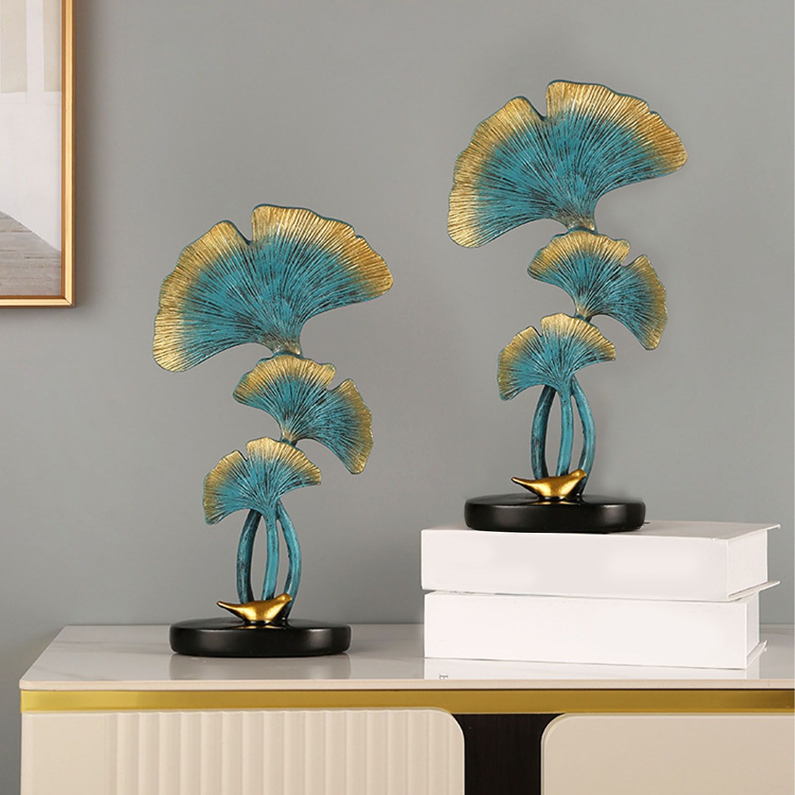 Leaf Decoration Resin Anti Slip Anti Fade Modern Desktop Leaves Ornament Model view 12