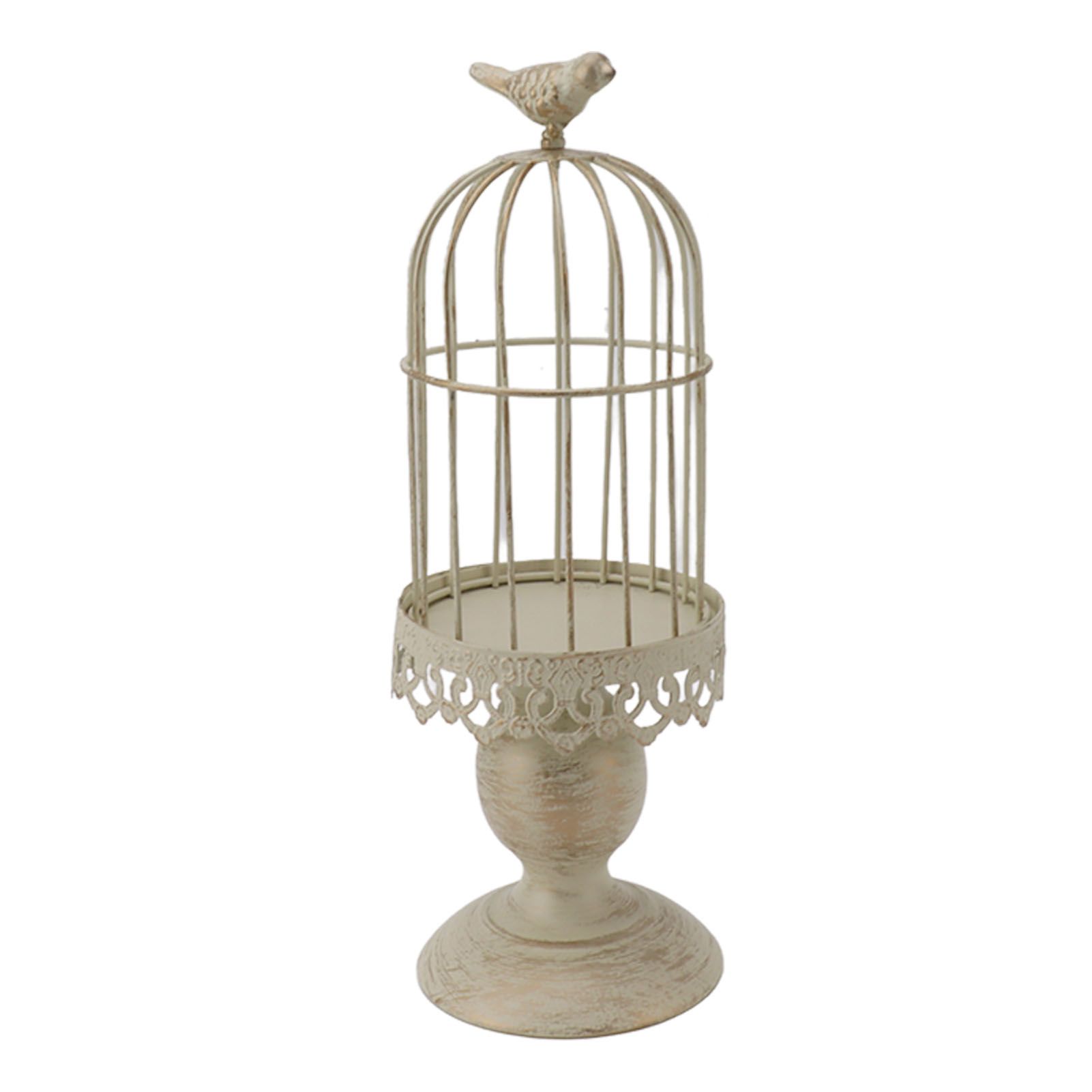 Birdcage Candle Holder Iron Vintage Detachable Stable Base Bird Cage Decor for view 3