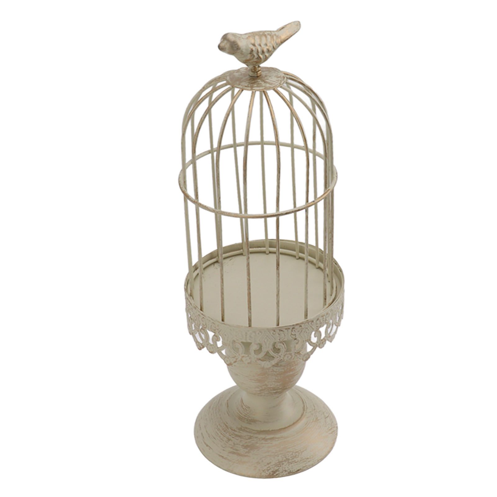 Birdcage Candle Holder Iron Vintage Detachable Stable Base Bird Cage Decor for view 4