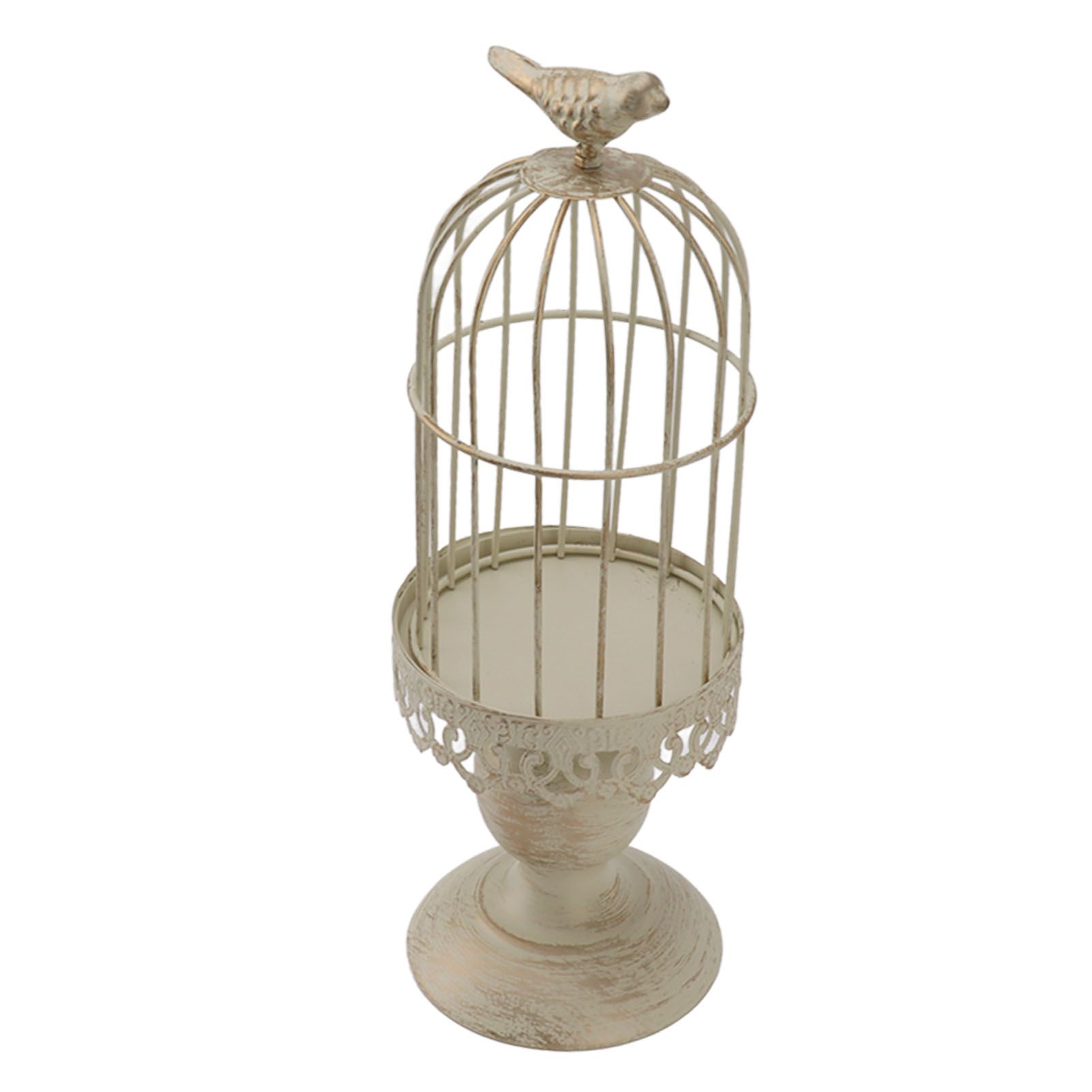 Birdcage Candle Holder Iron Vintage Detachable Stable Base Bird Cage Decor for view 5