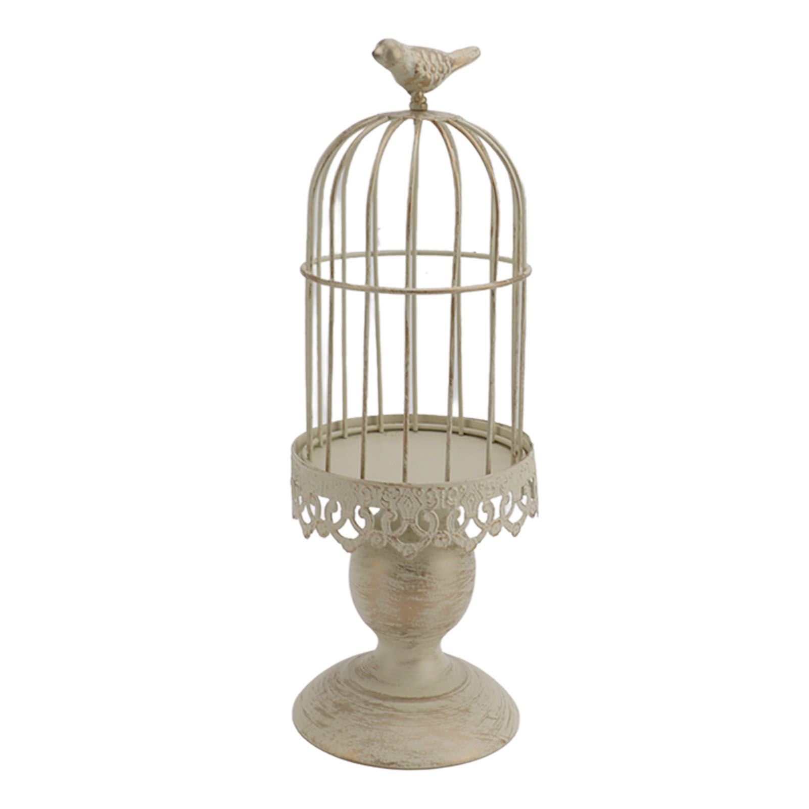 Birdcage Candle Holder Iron Vintage Detachable Stable Base Bird Cage Decor for view 7