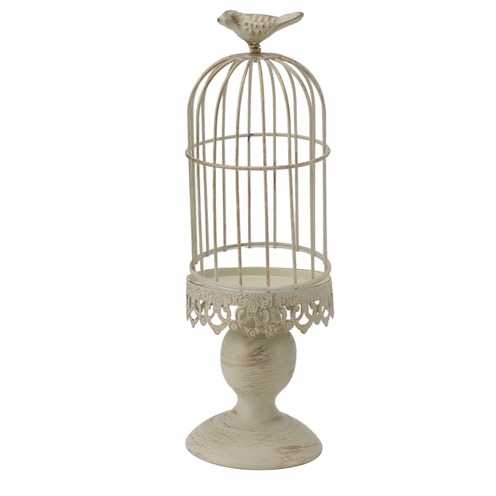 Birdcage Candle Holder Iron Vintage Detachable Stable Base Bird Cage Decor for view 8