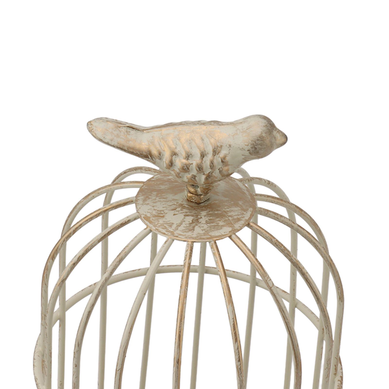 Birdcage Candle Holder Iron Vintage Detachable Stable Base Bird Cage Decor for view 13