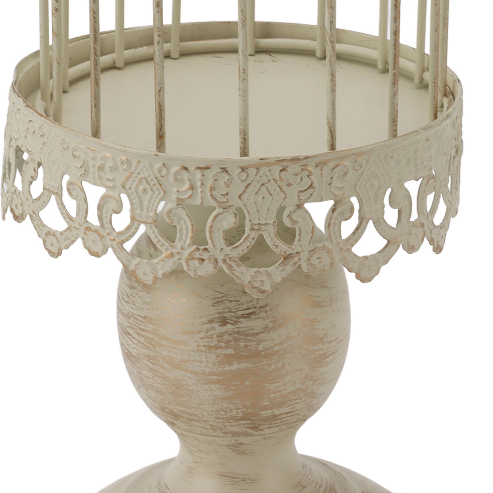 Birdcage Candle Holder Iron Vintage Detachable Stable Base Bird Cage Decor for view 14