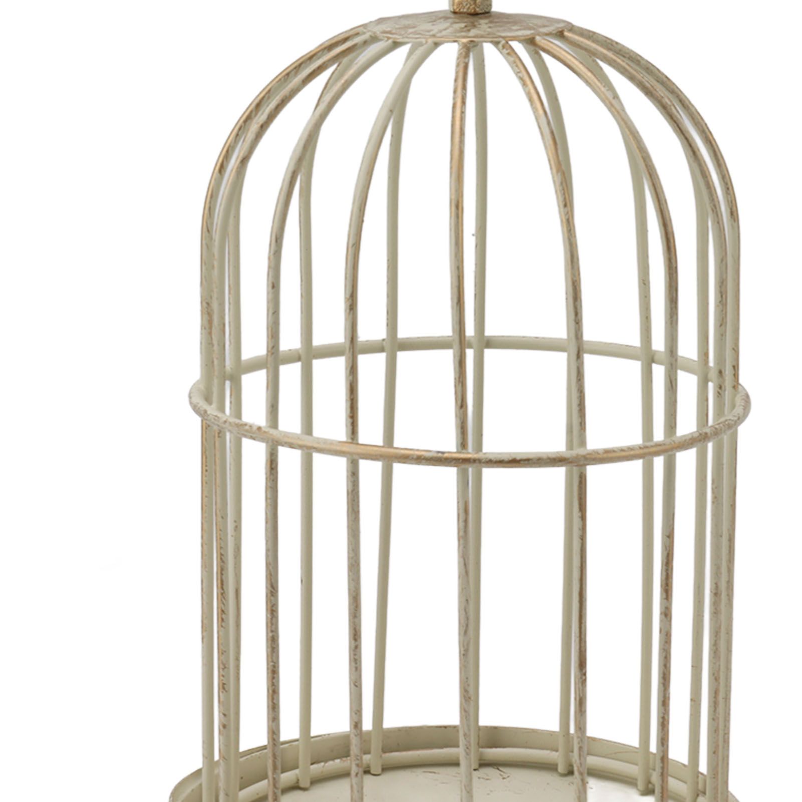 Birdcage Candle Holder Iron Vintage Detachable Stable Base Bird Cage Decor for view 15