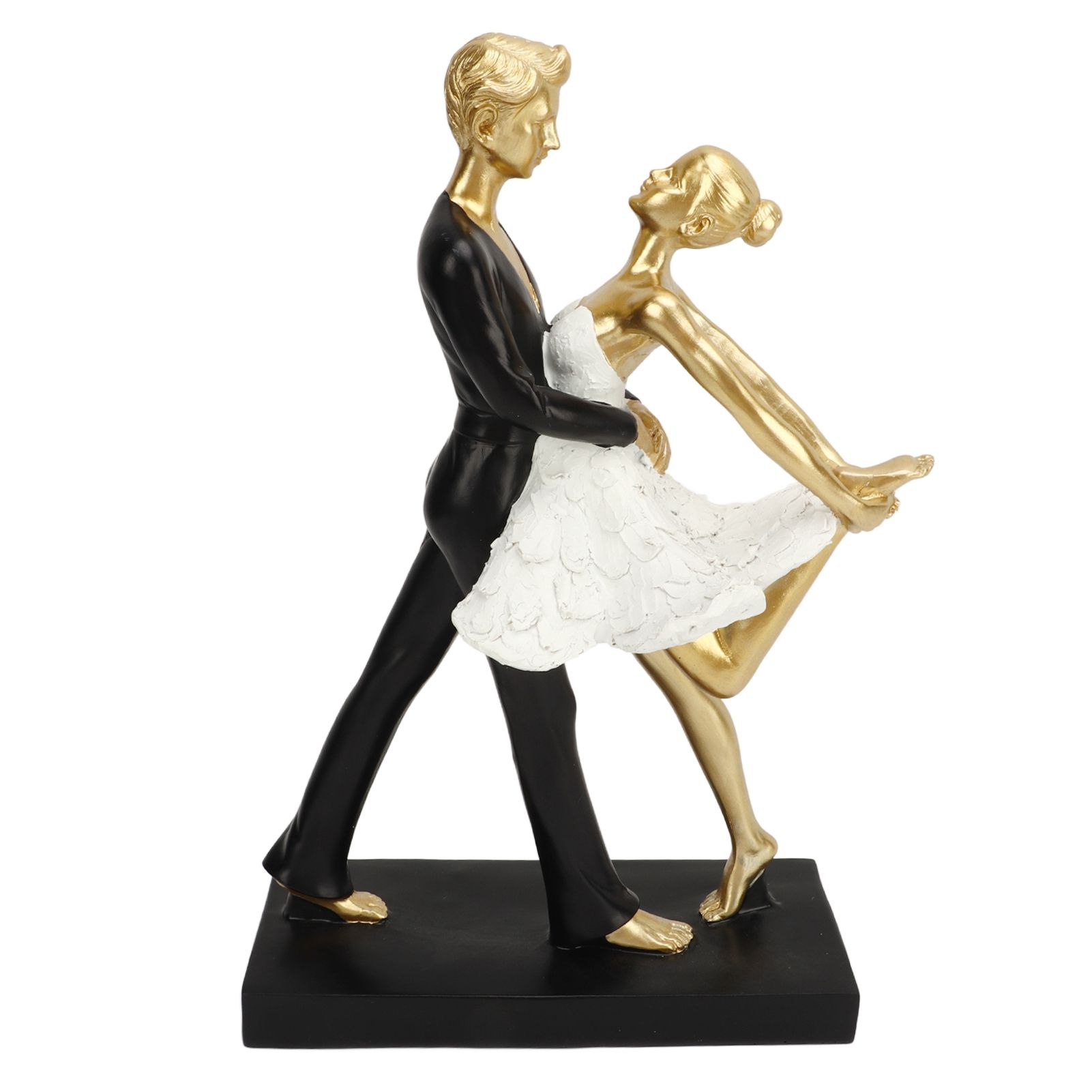 Romantic Couple Dancing Sculpture Decoration Resin Elegant Couple Ballet view 2