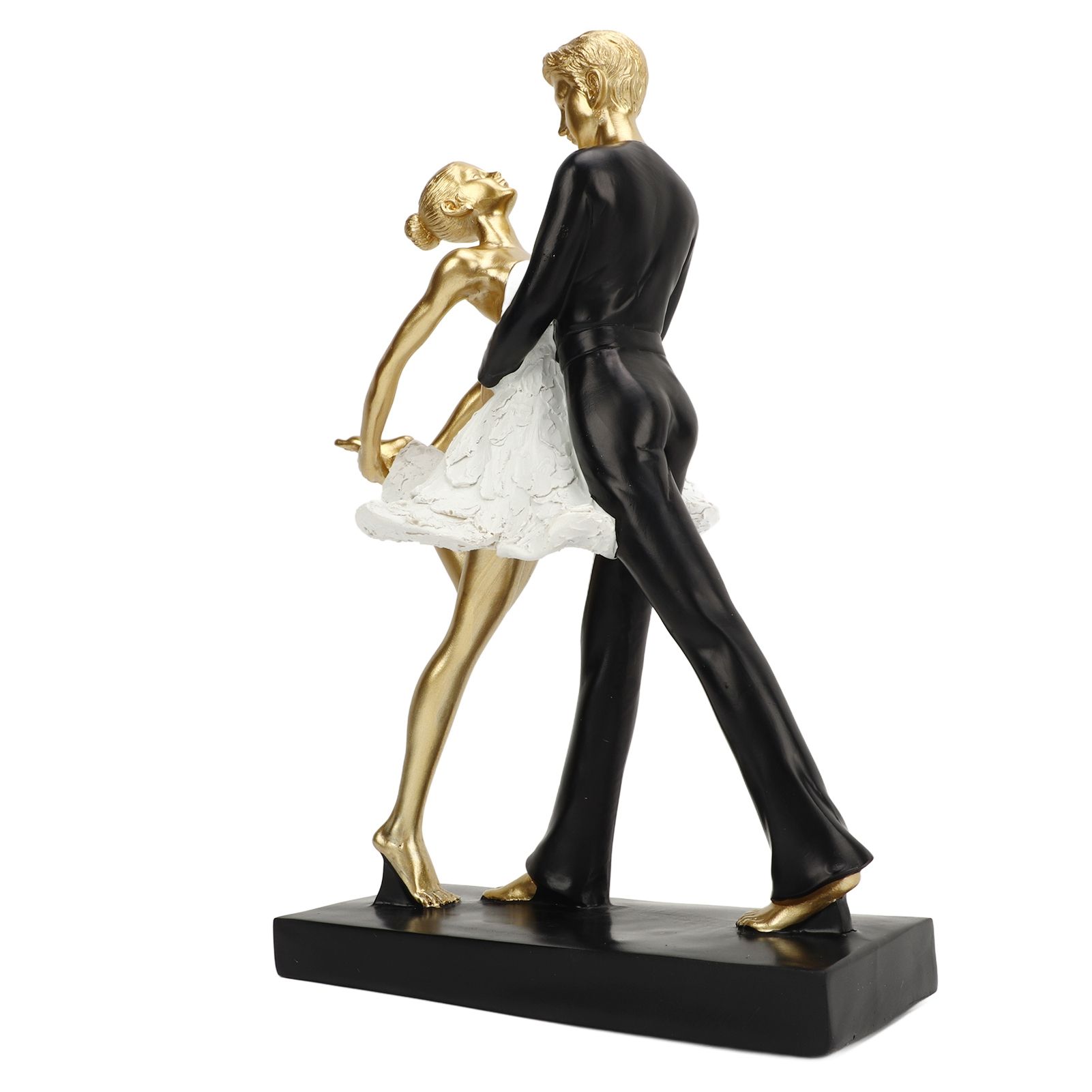 Romantic Couple Dancing Sculpture Decoration Resin Elegant Couple Ballet view 4
