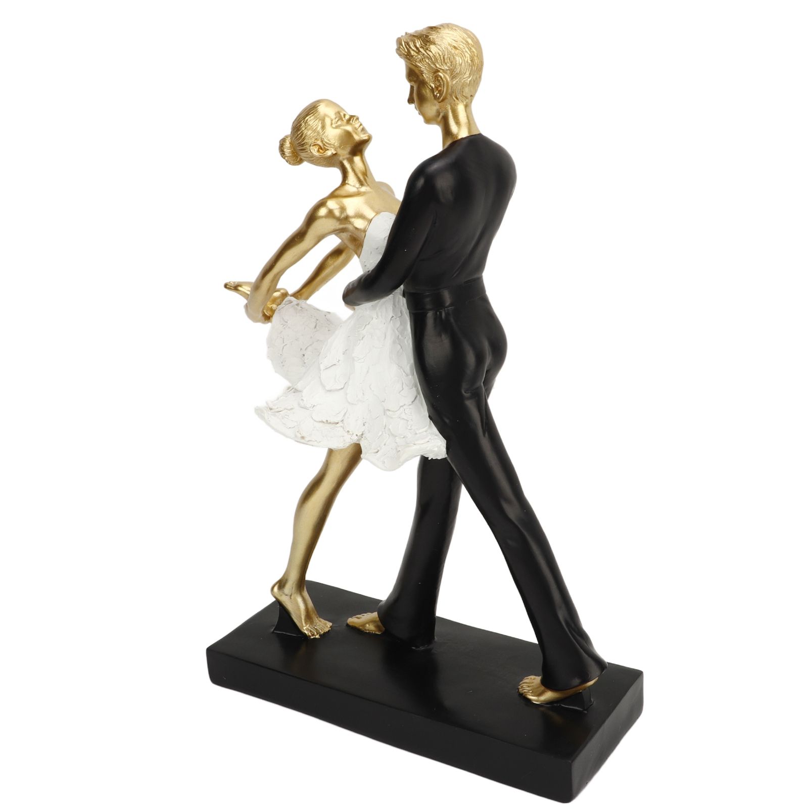 Romantic Couple Dancing Sculpture Decoration Resin Elegant Couple Ballet view 5