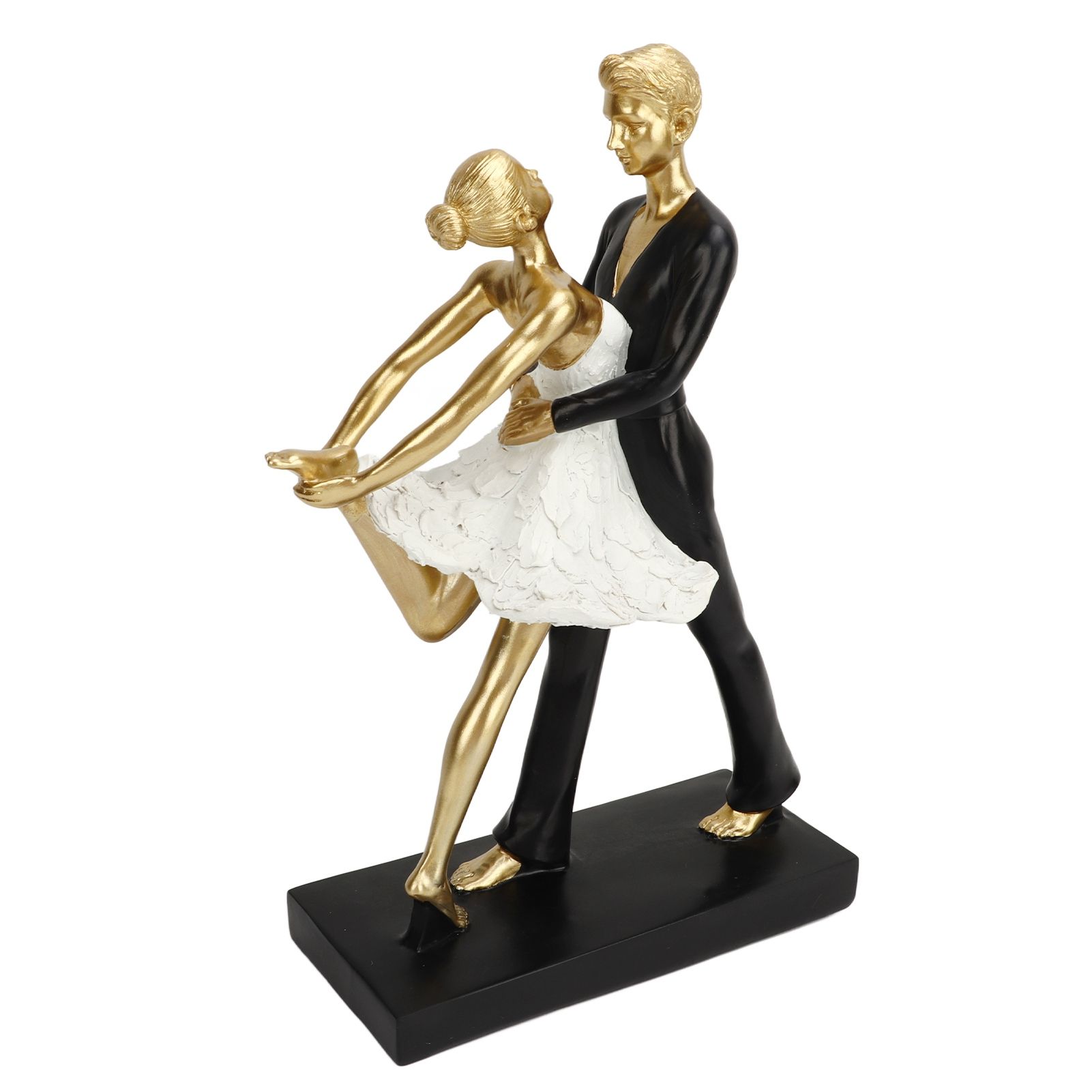 Romantic Couple Dancing Sculpture Decoration Resin Elegant Couple Ballet view 7