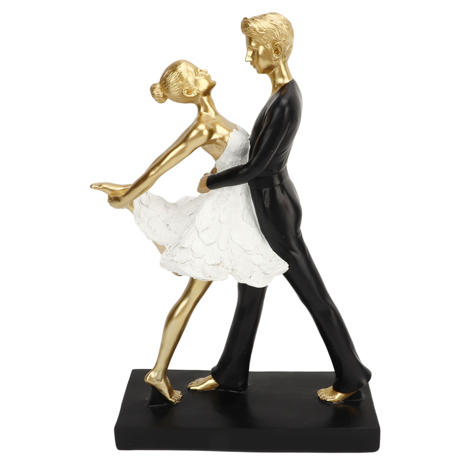 Romantic Couple Dancing Sculpture Decoration Resin Elegant Couple Ballet view 8