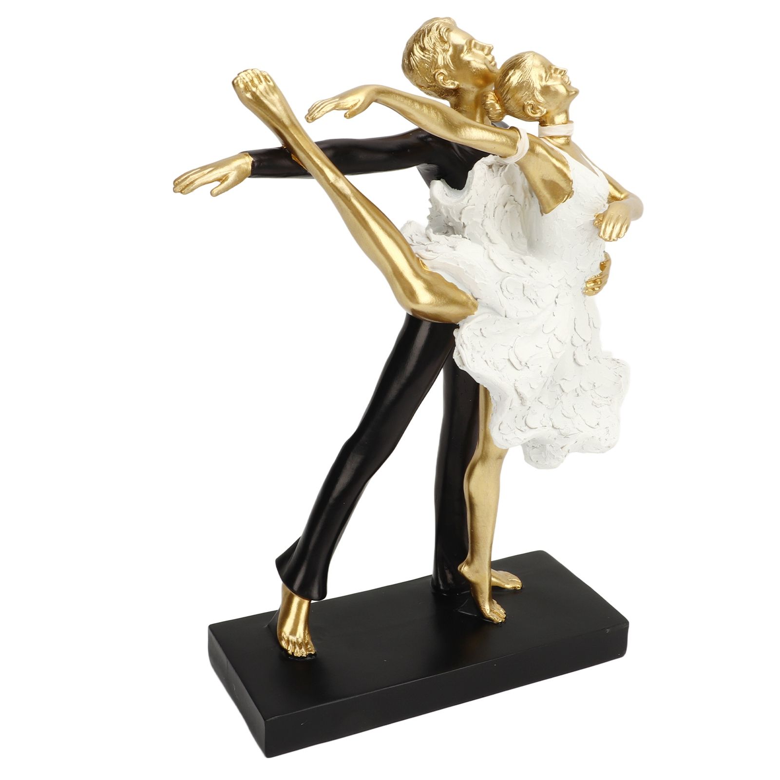 Romantic Couple Dancing Sculpture Decoration Resin Elegant Couple Ballet view 2