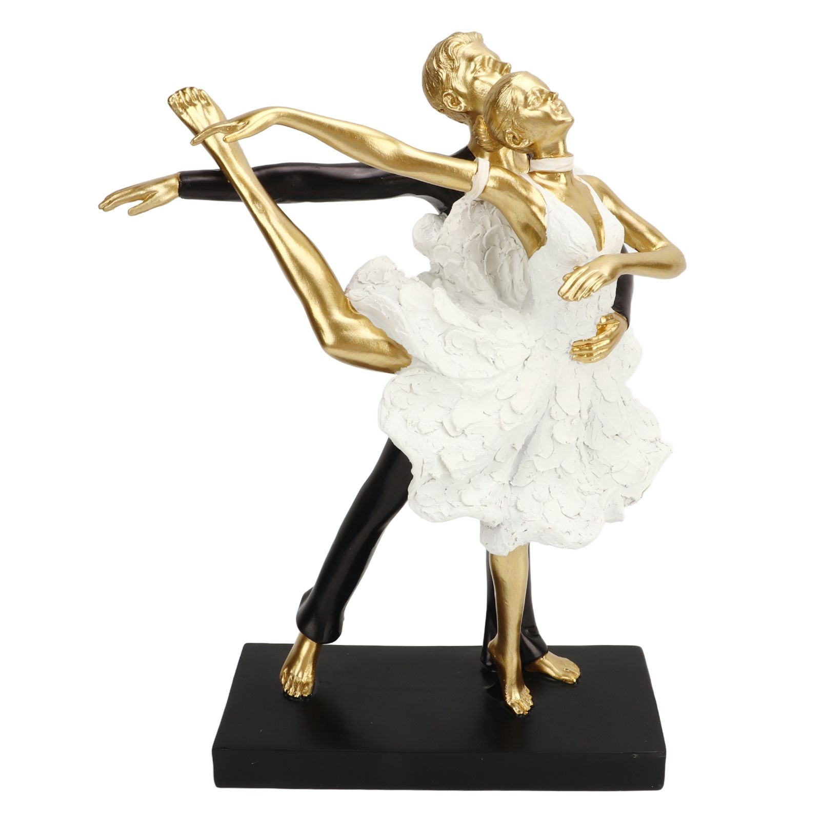 Romantic Couple Dancing Sculpture Decoration Resin Elegant Couple Ballet view 4