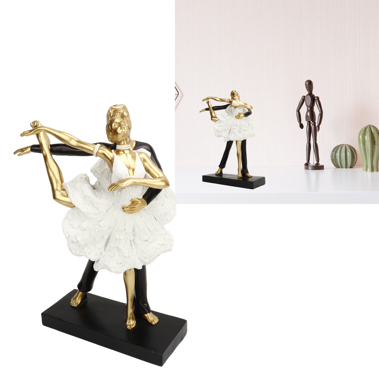Romantic Couple Dancing Sculpture Decoration Resin Elegant Couple Ballet view 11
