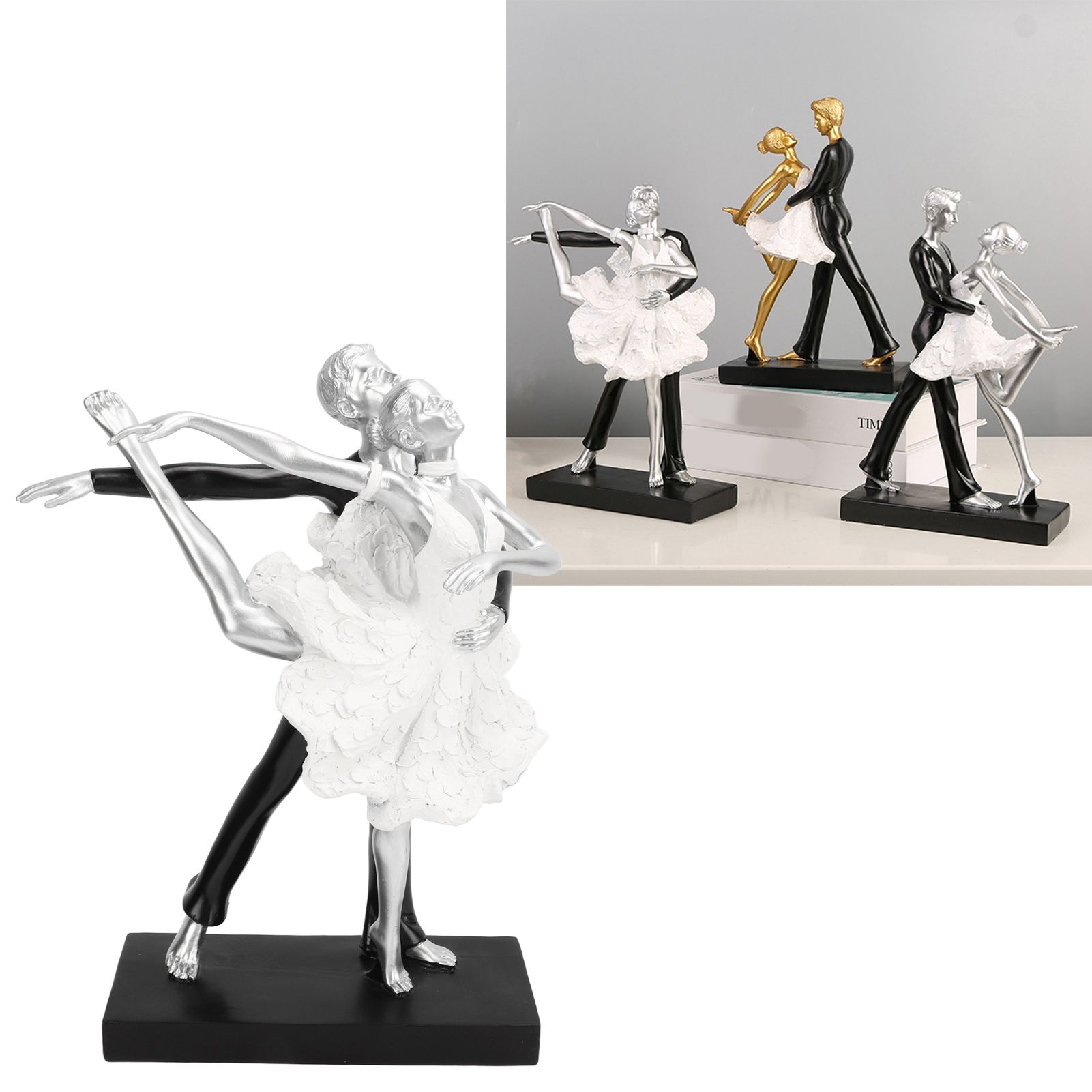 Couple Dancing Sculpture Modern Simple Innovative Resin Hand Crafted Couple view 10