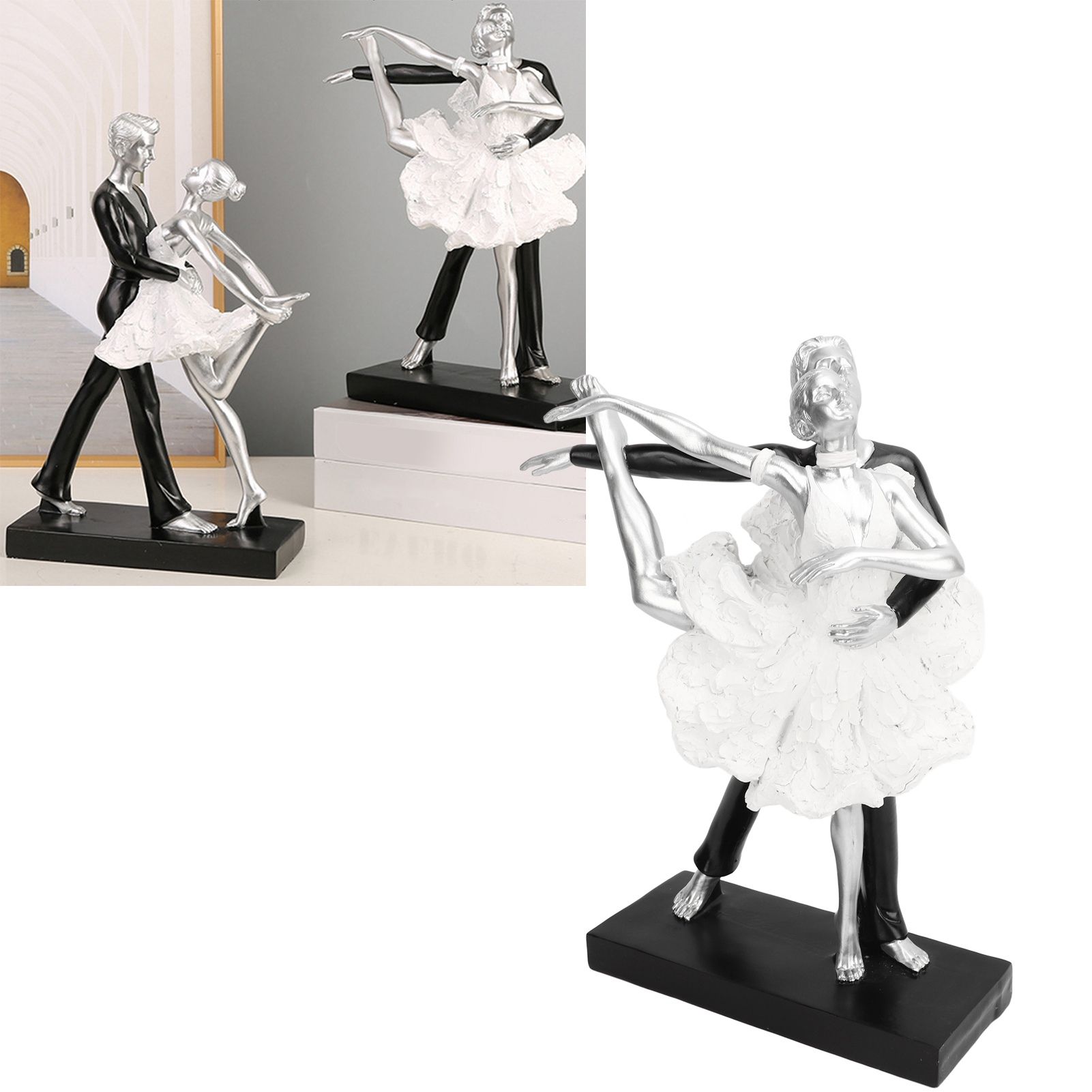 Couple Dancing Sculpture Modern Simple Innovative Resin Hand Crafted Couple view 12