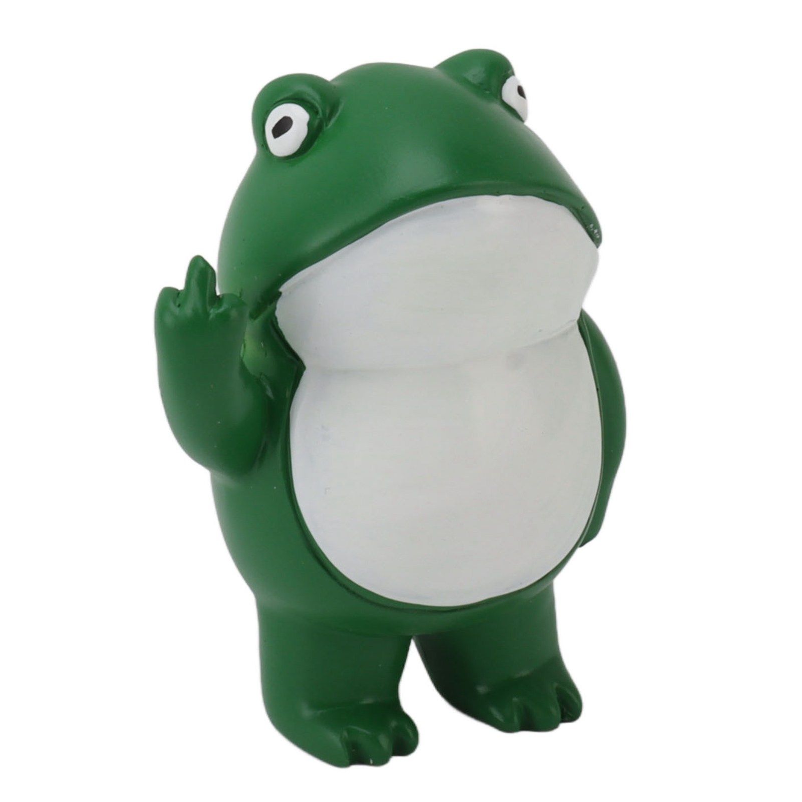 Middle Finger Frog Ornament Outdoor Patio Quirky Little Frog Ornament for Home view 2