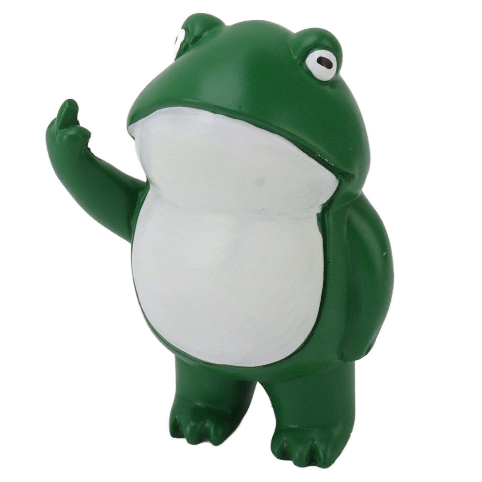 Middle Finger Frog Ornament Outdoor Patio Quirky Little Frog Ornament for Home view 4