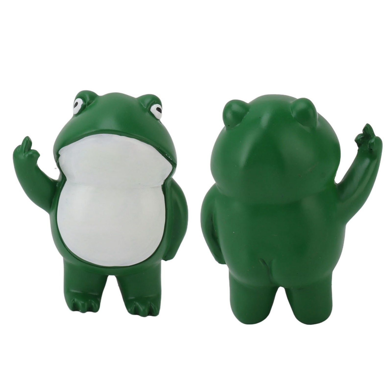 Middle Finger Frog Ornament Outdoor Patio Quirky Little Frog Ornament for Home view 10