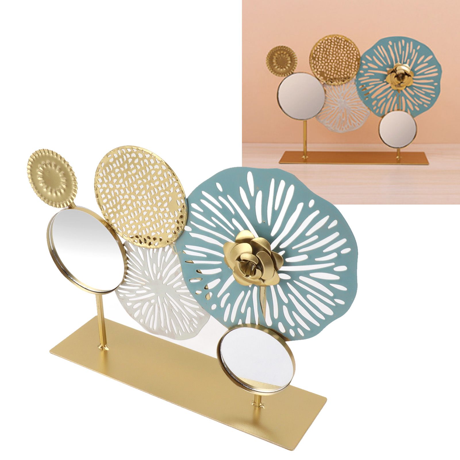 Entrance Hall Desktop Iron Ornament with Mirror Living Room Entrance Hall view 12