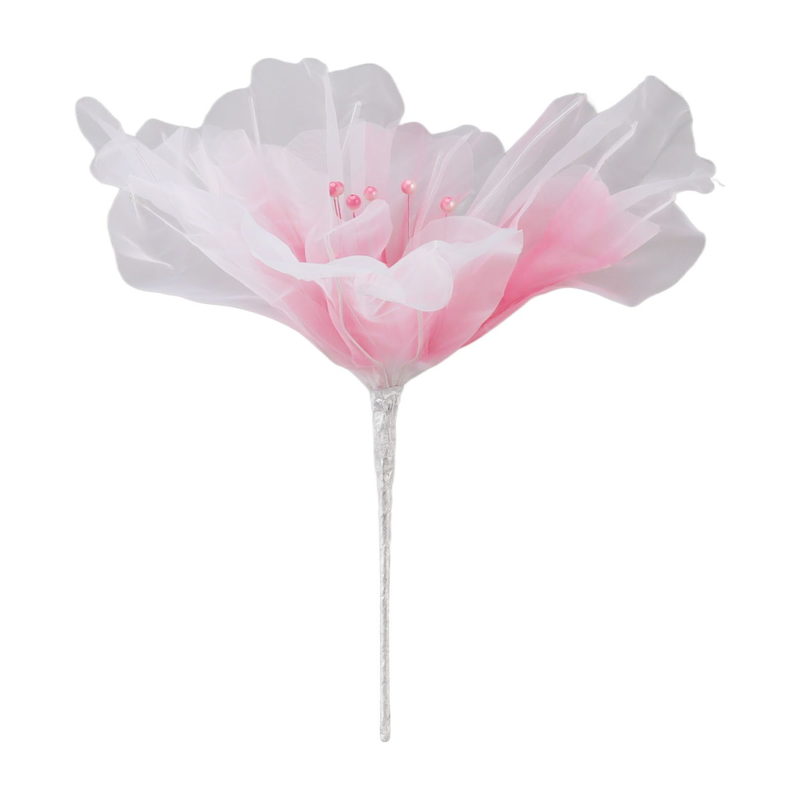 Gauze Flower 19.7in Diameter Soft Bright Colors Light Reusable Handcrafted view 10
