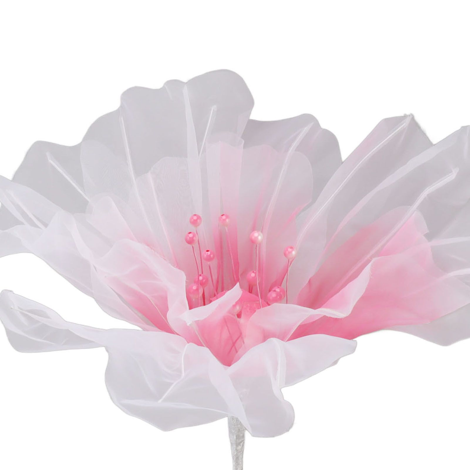 Gauze Flower 19.7in Diameter Soft Bright Colors Light Reusable Handcrafted view 14