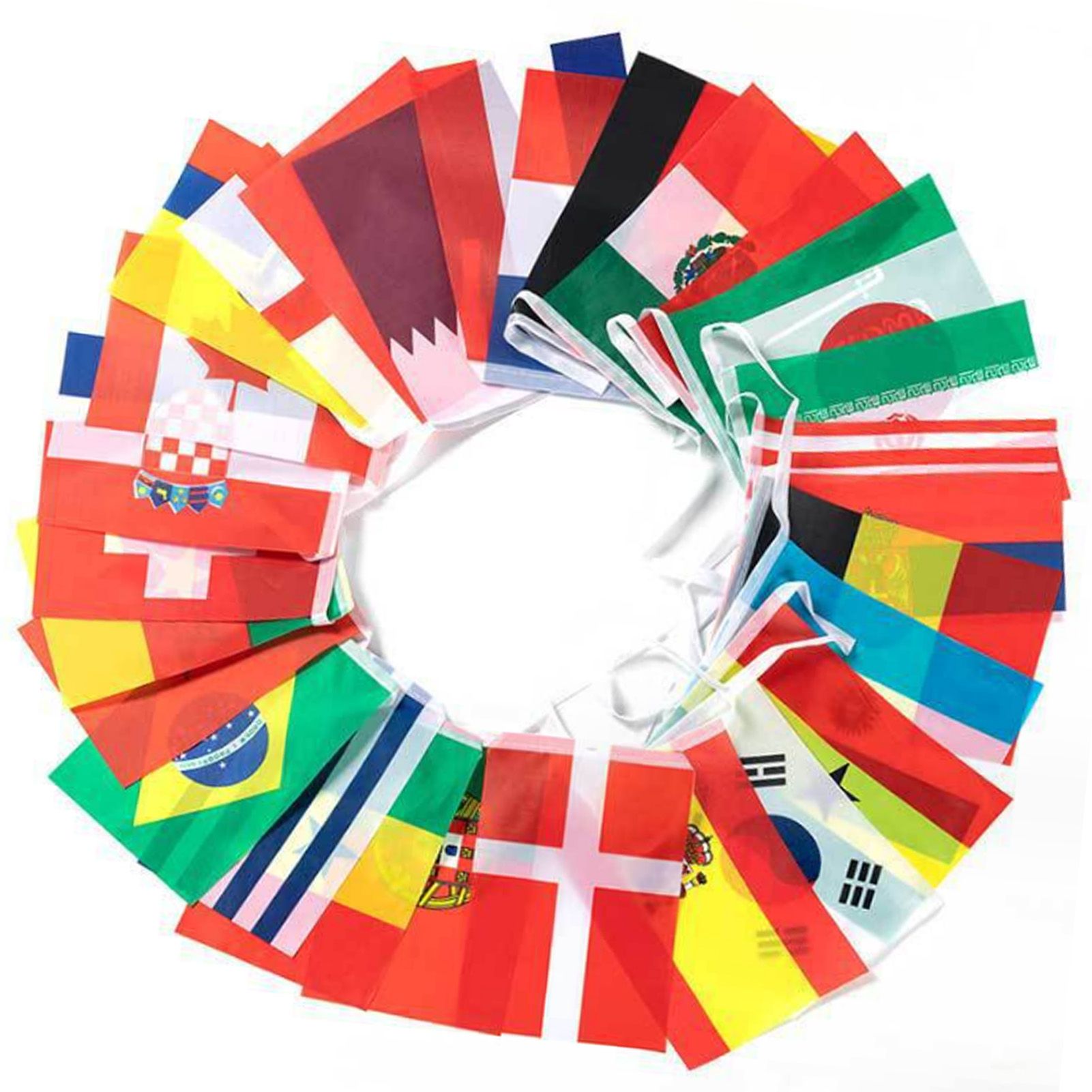 95ft 100 Countries String Flag World Flag Banner International Flags Banner view 3