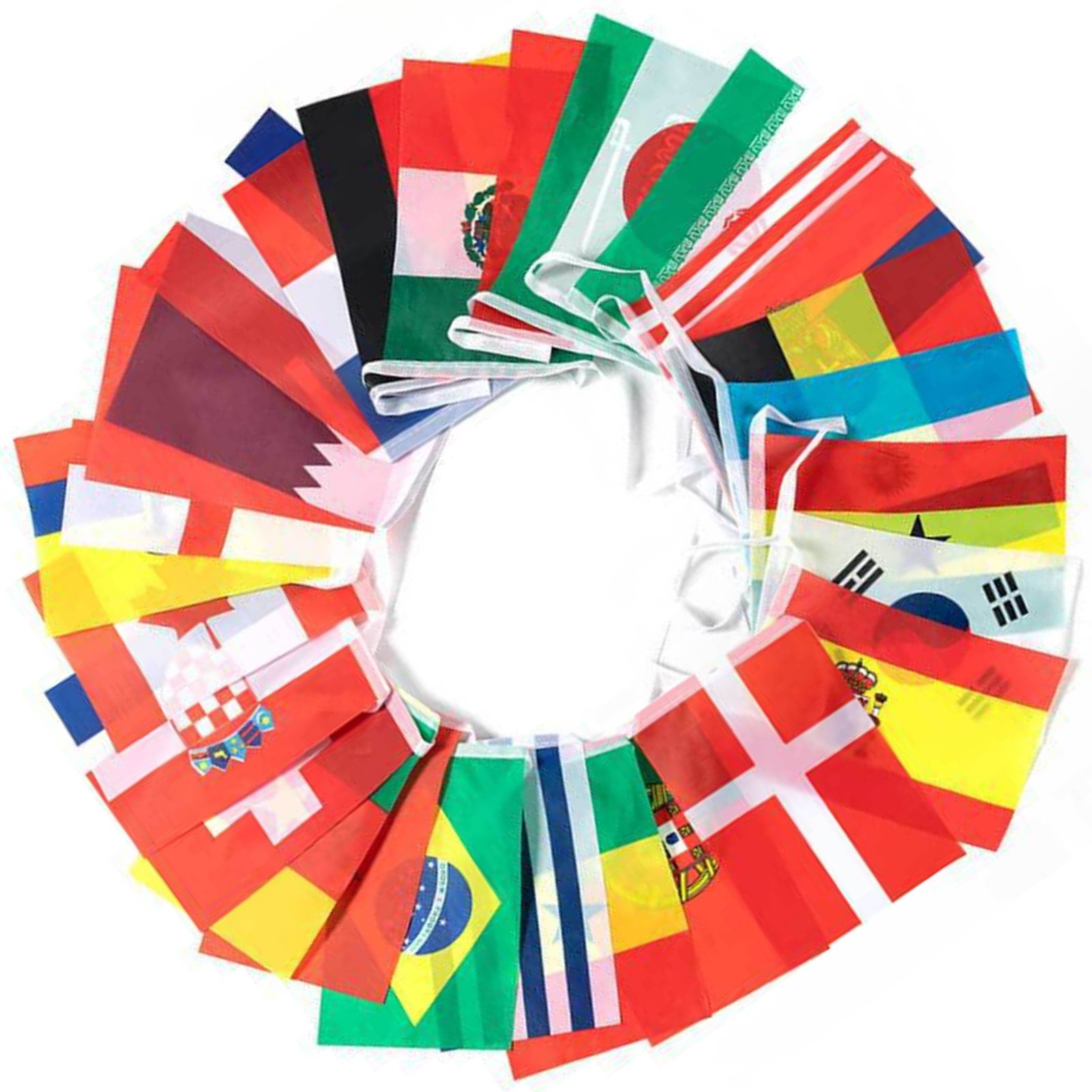 95ft 100 Countries String Flag World Flag Banner International Flags Banner view 4