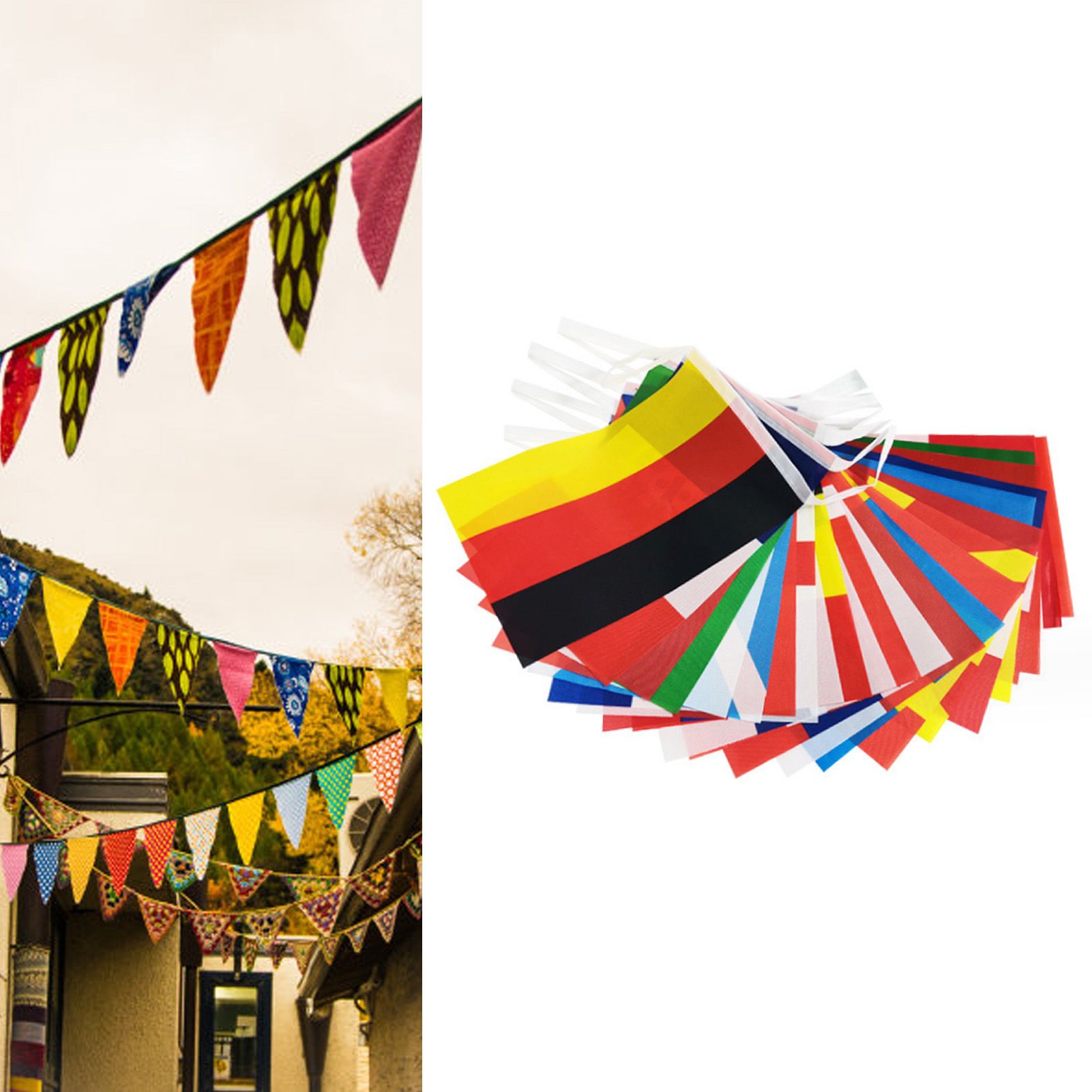 95ft 100 Countries String Flag World Flag Banner International Flags Banner view 11