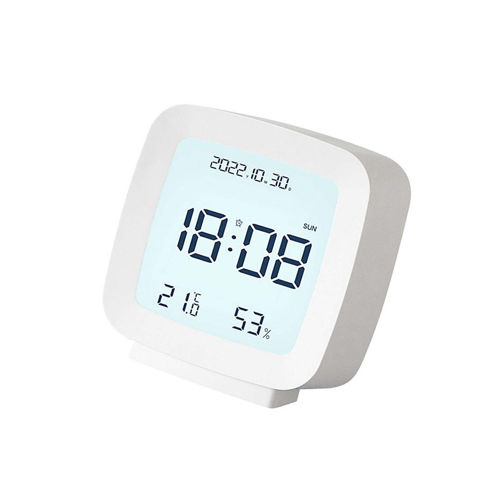 Kids Alarm Clock LED Digital Indoor Alarm Clocks with Temperature and Humidity view 2