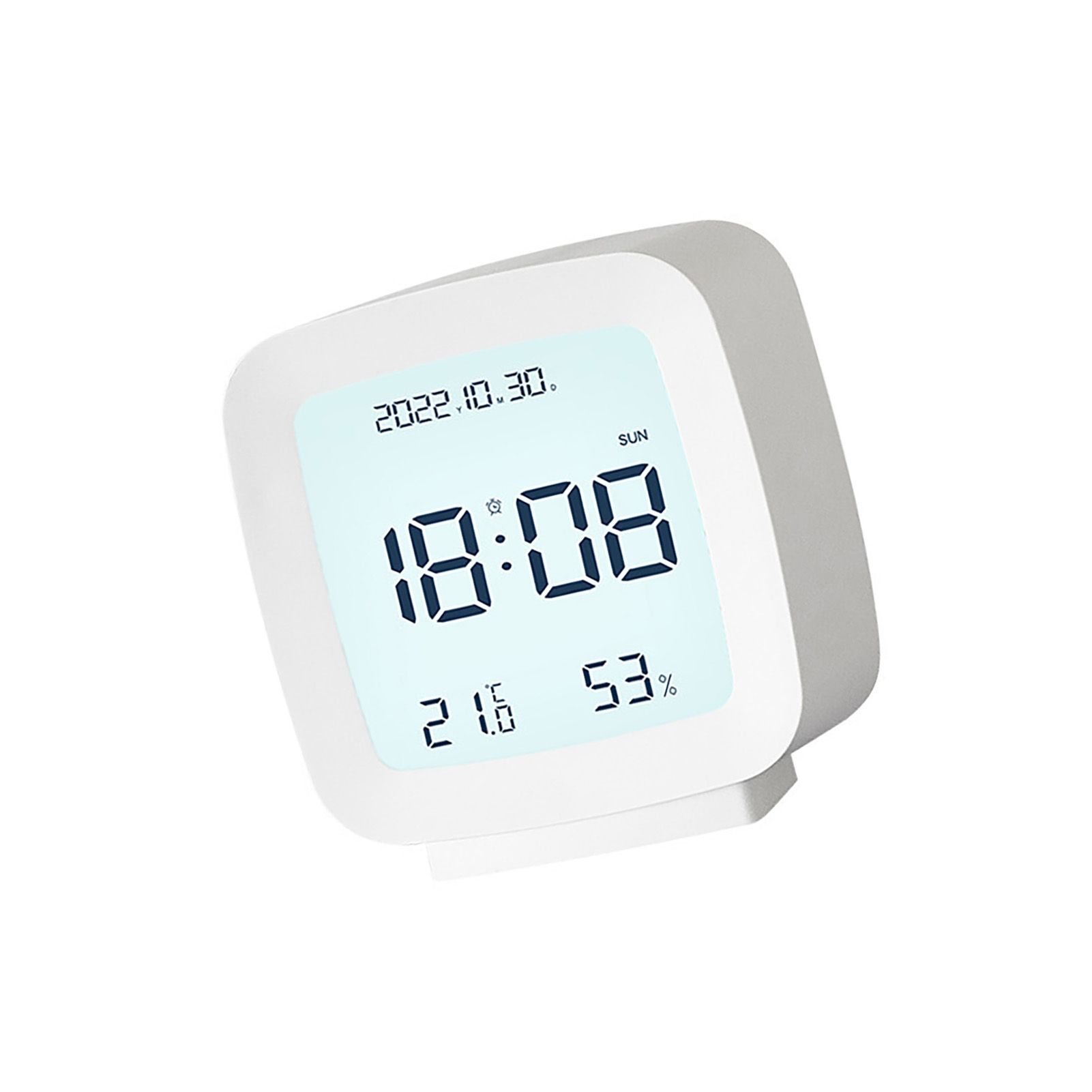 Kids Alarm Clock LED Digital Indoor Alarm Clocks with Temperature and Humidity view 3