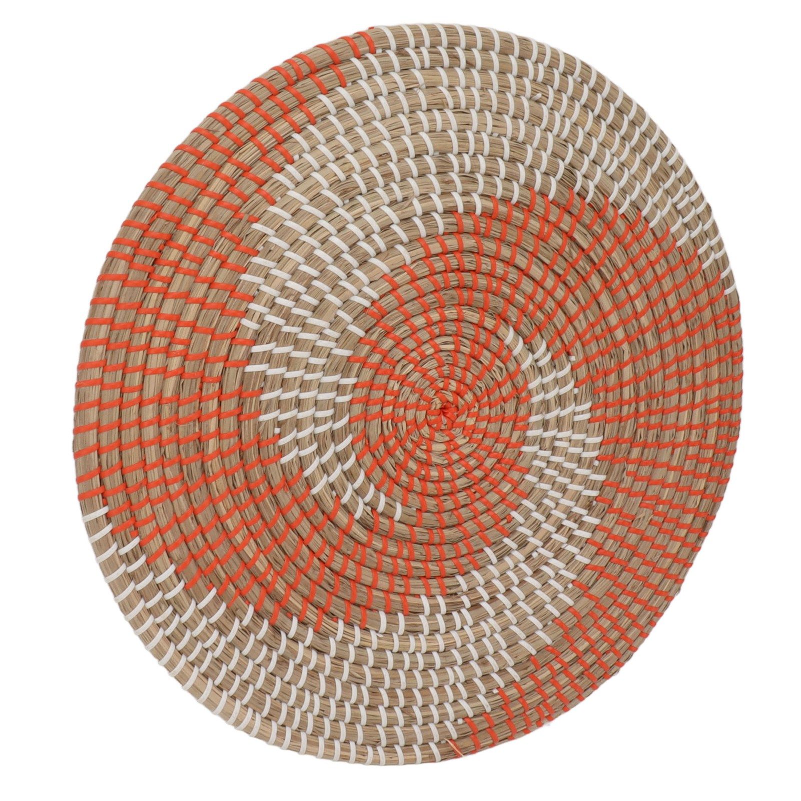 40CM Woven Wall Basket Decor Handmade Seagrass Versatile Bowl Insulation Hook view 3
