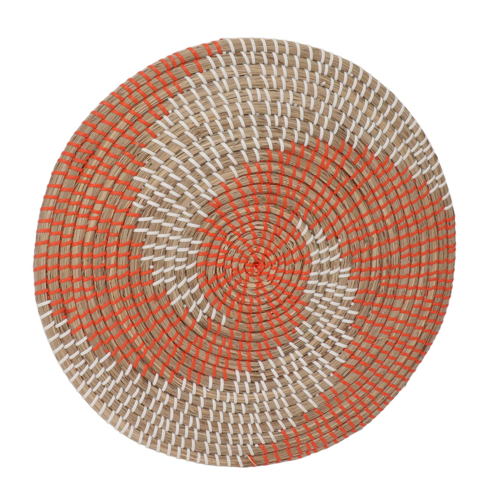 40CM Woven Wall Basket Decor Handmade Seagrass Versatile Bowl Insulation Hook view 4