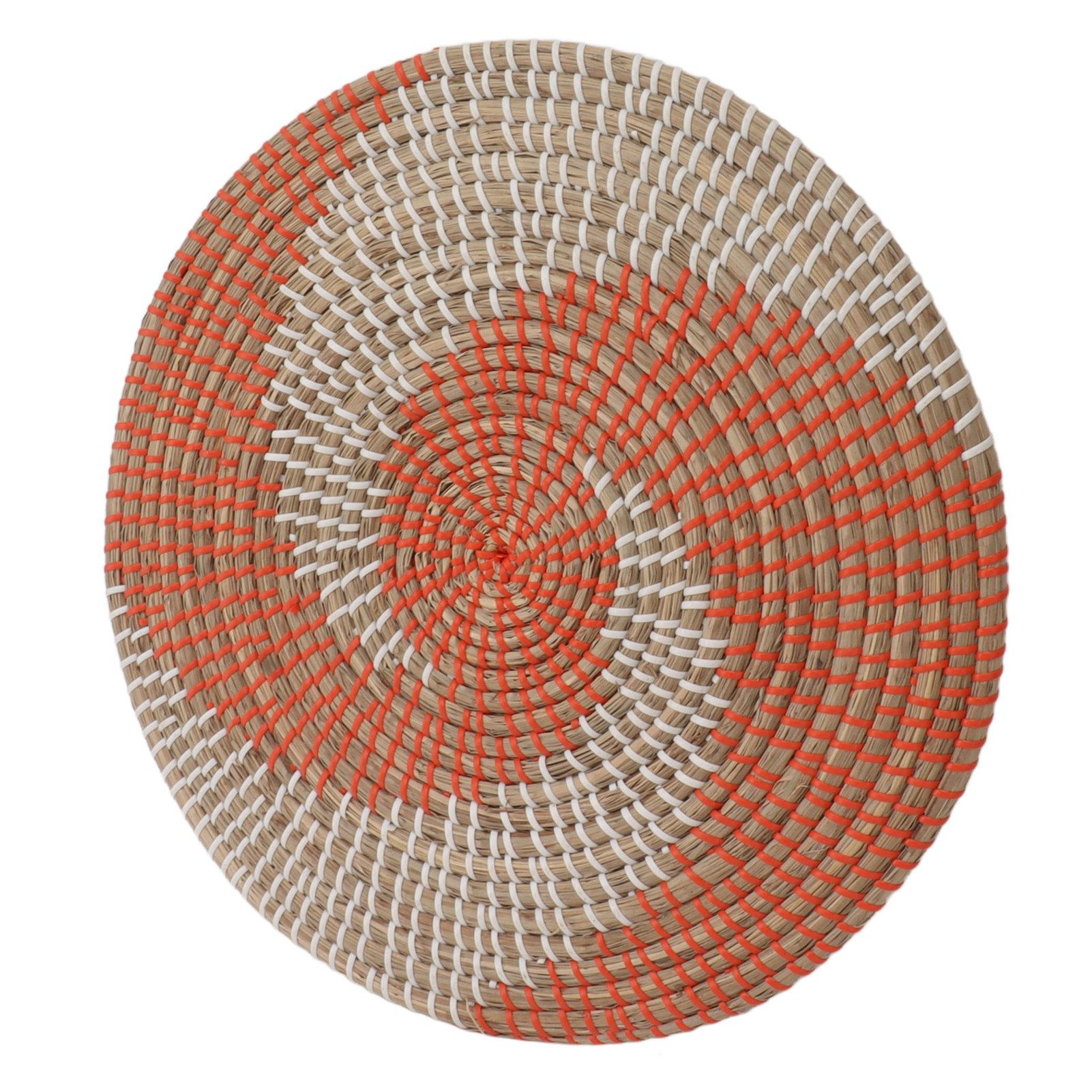 40CM Woven Wall Basket Decor Handmade Seagrass Versatile Bowl Insulation Hook view 5