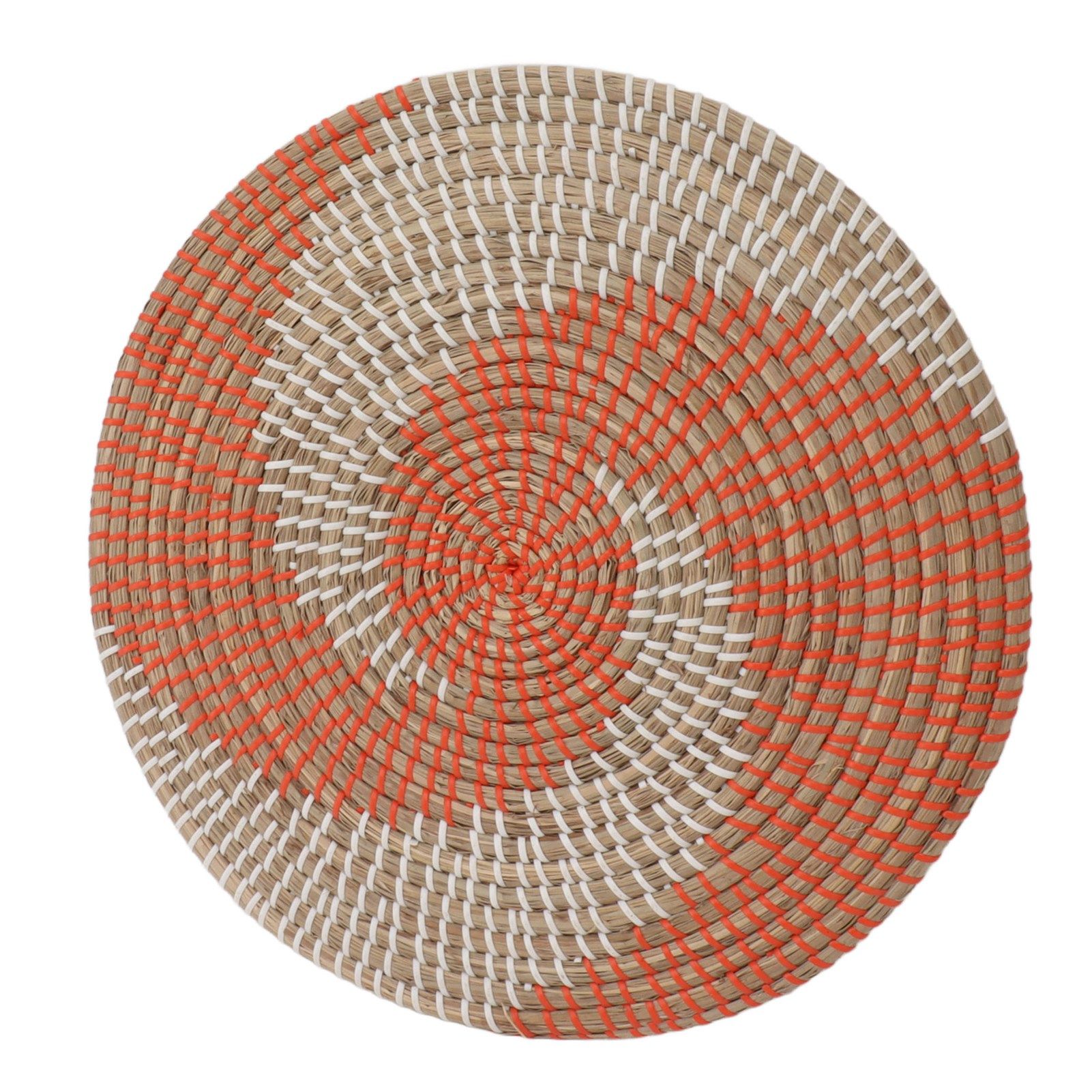 40CM Woven Wall Basket Decor Handmade Seagrass Versatile Bowl Insulation Hook view 6