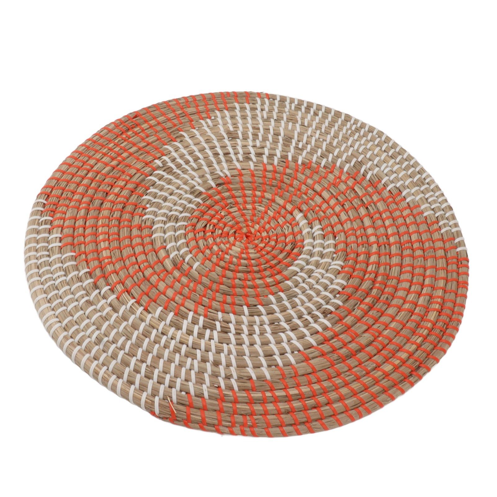 40CM Woven Wall Basket Decor Handmade Seagrass Versatile Bowl Insulation Hook view 7