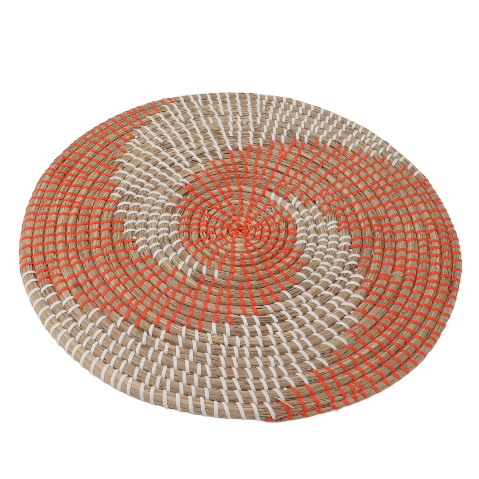 40CM Woven Wall Basket Decor Handmade Seagrass Versatile Bowl Insulation Hook view 8