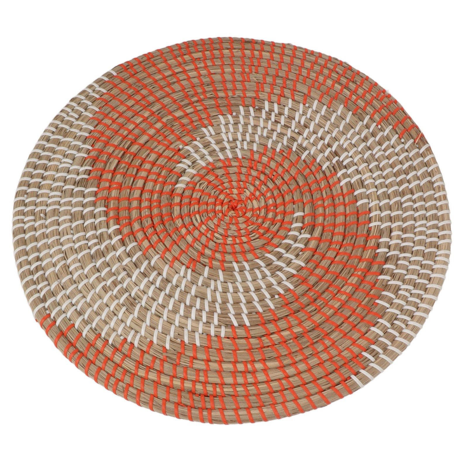 40CM Woven Wall Basket Decor Handmade Seagrass Versatile Bowl Insulation Hook view 9