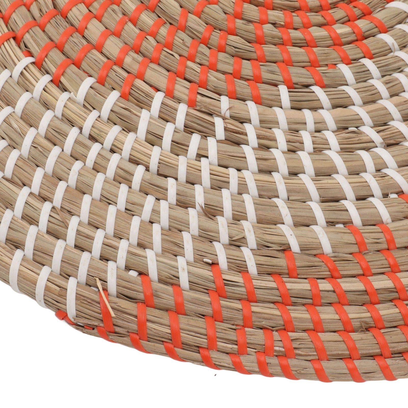 40CM Woven Wall Basket Decor Handmade Seagrass Versatile Bowl Insulation Hook view 13
