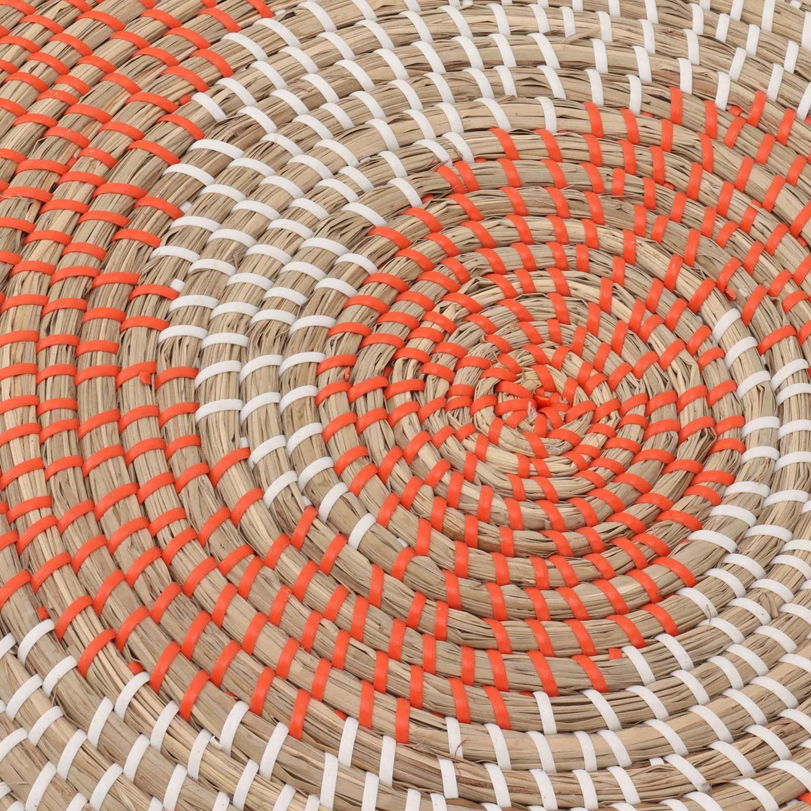 40CM Woven Wall Basket Decor Handmade Seagrass Versatile Bowl Insulation Hook view 14