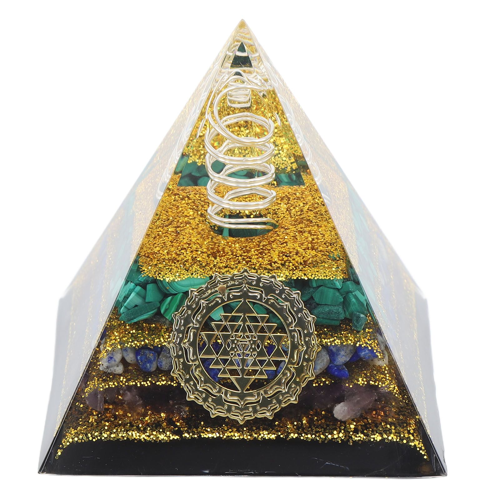 Crystal Pyramid Energy Generator Orgone Pyramid for Positive Energy Desktop